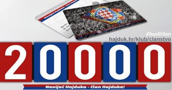 Hajduk već ima preko 20 tisuća članova! Hajduk 20000