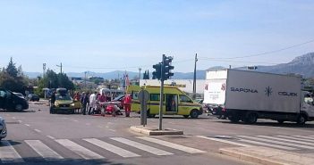 Prometna nesreća u Hercegovačkoj ulici križanje Hercegovačke i Solinske