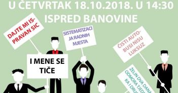 Prometovci u četvrtak prosvjeduju pred Banovinom