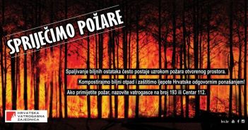 Vatrogasci apeliraju: Spriječimo požare otvorenog prostora HVZ - SPRIJECIMO POZARE
