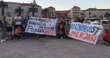 Okupljanje aktivista na Matejuški za očuvanje Marjana