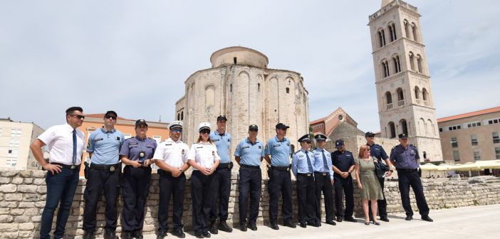 Zadar, 15.07.2019 - Predstavljeni policajci iz Madjarske i Kine koji ce ovo ljeto u raditi u Zadru