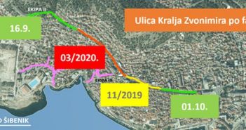 Zbog radova zatvara se više ulica u Šibeniku; donosimo slikovne prikaze